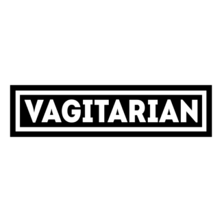 Vagitarian Decal (Black)